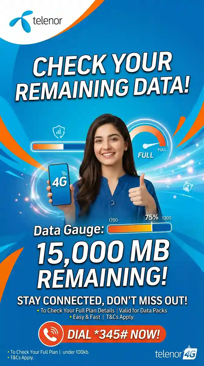 How To Check Telenor Remaining Data 3 telenor remaining data check