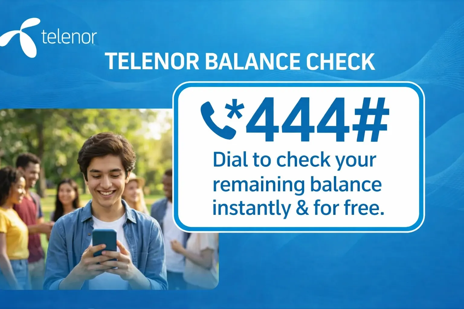 telenor balance check code